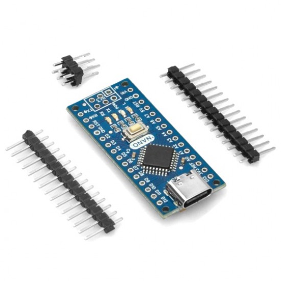 Unsoldered Nano V3.0 - ATmega328P 5V 16MHz CH340G - USB Type C Interface - Without USB Cable