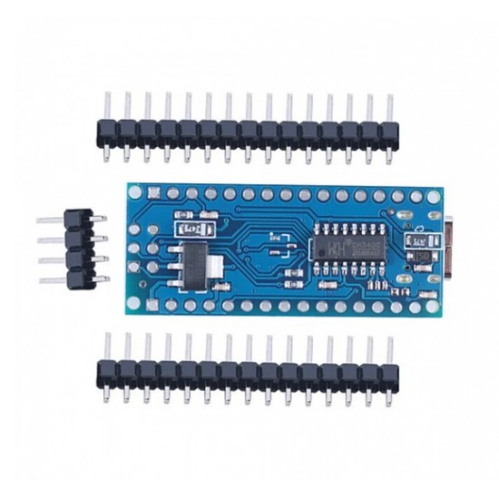 Unsoldered Nano V3.0 - ATmega328P 5V 16MHz CH340G - USB Type C Interface - Without USB Cable