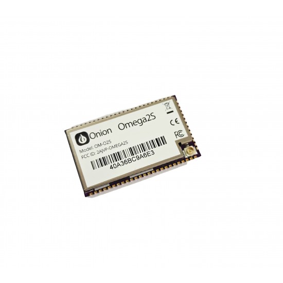 Onion Omega2S OM-O2S 64MB Ram + 16MB Flash Wi-Fi Enabled Linux Compute Module for IoT Applications