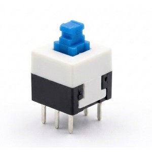 Push to Lock On/Off Switch 6x6mm – Self Locking Tactile Push Button Switch (Through Hole) Push to Lock On/Off Switch 6x6mm – Self Locking Tactile Push Button Switch (Through Hole)