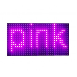 P10 Pink High Brightness LED Display Panel Module - 32x16 - 2835 SMD LEDs - 5V - 12*6 inch Dot Matrix Display