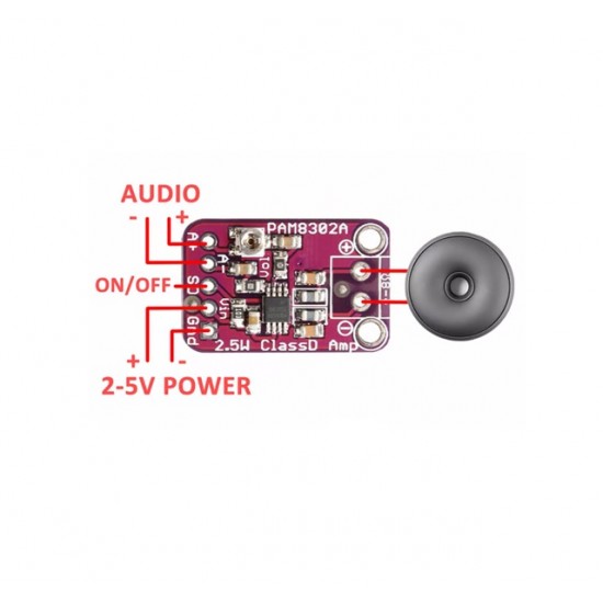 PAM8302A 2.5W Mono Channel Class D Audio Power Amplifier Module