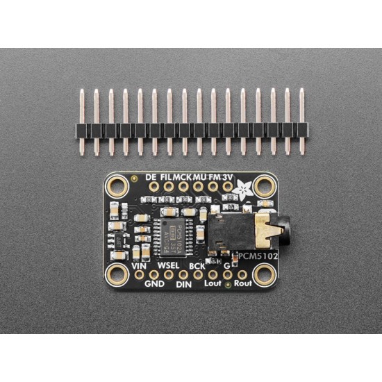 Adafruit PCM5102 I2S Digital Audio DAC Decoder Module - 3.5mm Stereo Output - 112dB SNR Adafruit PCM5102 I2S Digital Audio DAC Decoder Module - 3.5mm Stereo Output - 112dB SNR