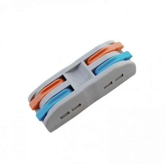 PCT-222 Quick Connector 4 Terminal 2 In-2 Out Lever Wire Connector PCT-222 Quick Connector 4 Terminal 2 In-2 Out Lever Wire Connector