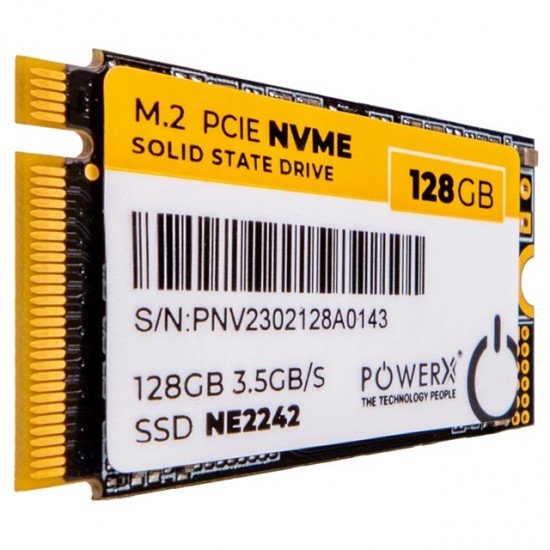 POWERX 128GB NVMe PCIe Gen3x4 M.2 2242 SSD (Solid State Drive) POWERX 128GB NVMe PCIe Gen3x4 M.2 2242 SSD (Solid State Drive)