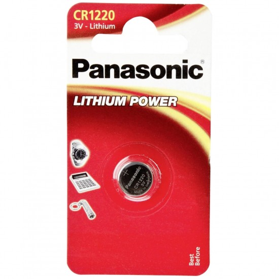Panasonic CR1220 3V Lithium Coin Cell Battery
