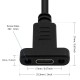 Panel Mount USB Type C Male to Female Extension Cable - 50 CM Length Panel Mount USB Type C Male to Female Extension Cable - 50 CM Length