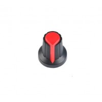 Potentiometer Knob Rotary Switch Cap - Black & Red