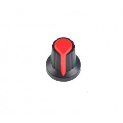 Potentiometer Knob Rotary Switch Cap - Black & Red
