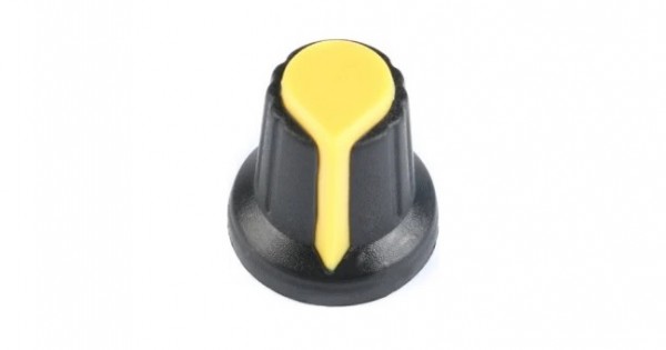 Buy Potentiometer Knob Rotary Switch Cap - Black & Yellow Online In ...