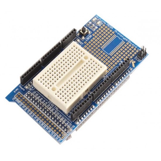 Prototype Shield V3 With Breadboard For Arduino MEGA