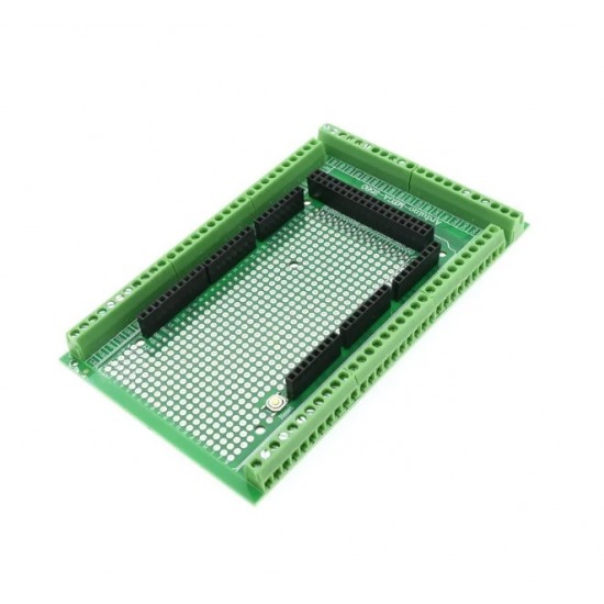 Prototype Screw Terminal Block Shield Board for Arduino Mega 2560 - Soldered