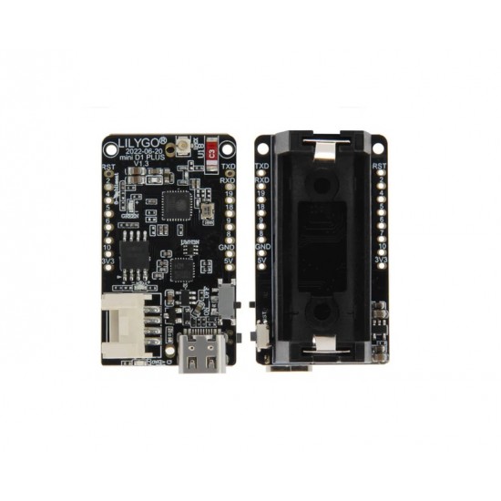 LILYGO T-OI Plus ESP32-C3 RISC-V MCU Wireless Wi-Fi Bluetooth Development Board With 16340 Battery Holder (Q369)