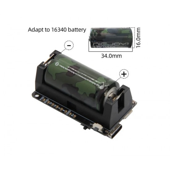 LILYGO T-OI Plus ESP32-C3 RISC-V MCU Wireless Wi-Fi Bluetooth Development Board With 16340 Battery Holder (Q369)