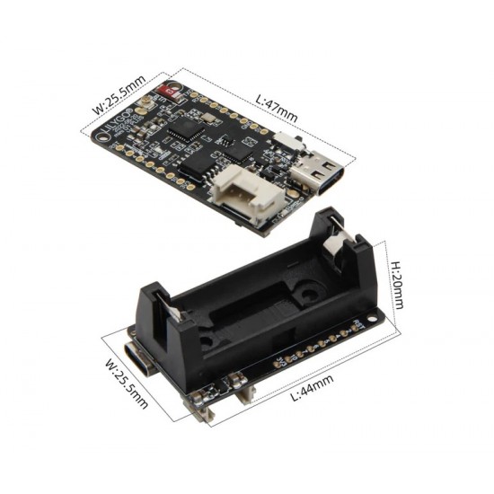 LILYGO T-OI Plus ESP32-C3 RISC-V MCU Wireless Wi-Fi Bluetooth Development Board With 16340 Battery Holder (Q369)