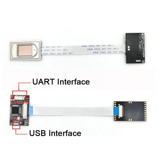 GROW R306 USB/UART Capacitive Fingerprint Sensor Module With 1000 Finger Capacity