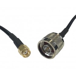 OmniLink RF Cable Assembly RP-SMA Male to N-Type Male RG58 Coaxial Cable 2 Meter Length (OL-C-RPSMAM-NM-2) OmniLink RF Cable Assembly RP-SMA Male to N-Type Male RG58 Coaxial Cable 2 Meter Length (OL-C-RPSMAM-NM-2)