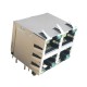 LPJE1075AGNL 2x2 Multi Port RJ45 Ehternet Connector with Integrated Mangnetics and LED