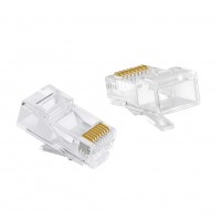 RJ45 8P8C Male Network Plug Connector for Ethernet LAN Cable – Cat5/Cat6 Compatible