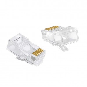 RJ45 8P8C Male Network Plug Connector for Ethernet LAN Cable – Cat5/Cat6 Compatible