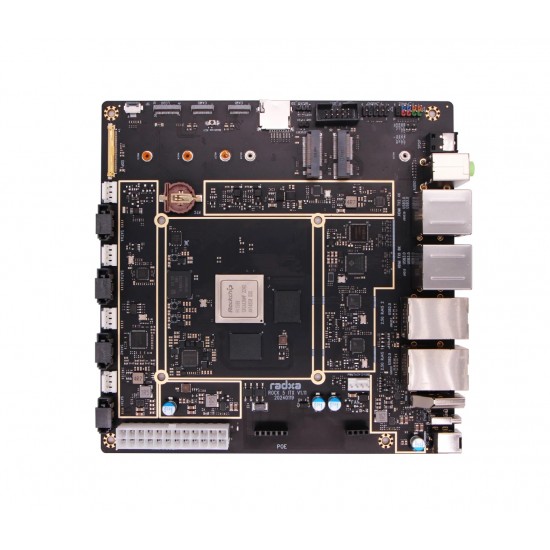 Radxa ROCK 5 ITX 24GB LPDDR5 RAM 8GB eMMC Single Board Computer - Based On Rockchip RK3588 8-Core Processor - Wi-Fi 6 & Bluetooth 5.2