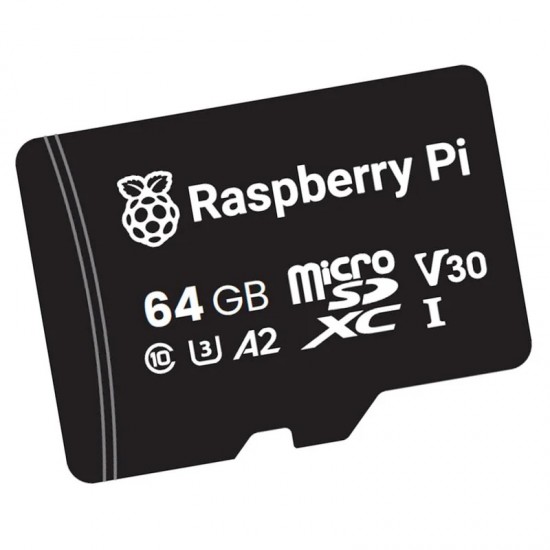 Official Raspberry Pi 64GB A2 Class Micro SD Card  - Unprogrammed