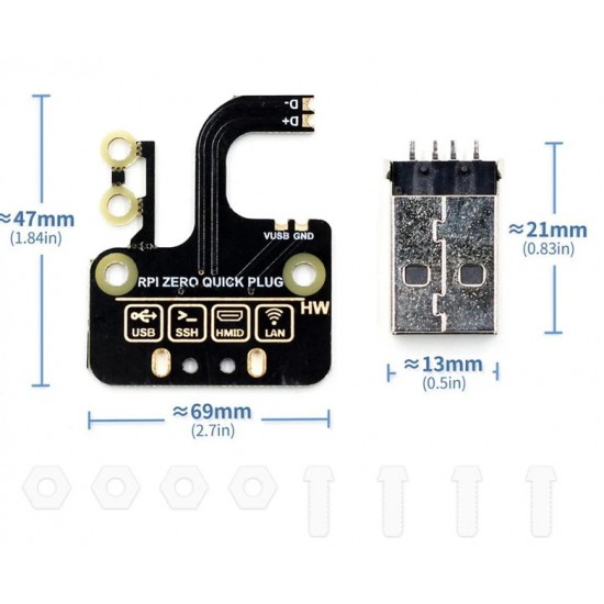 USB Adapter Board For Raspberry Pi Zero Series USB Adapter Board For Raspberry Pi Zero Series
