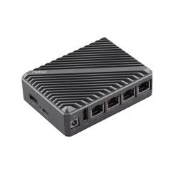 Radxa E24C 2GB Ram Single Board Computer - Based On Rockchip RK3528A - 4 Gigabit Ethernet Ports - Aluminum Alloy Case - RS137-D2E0S16