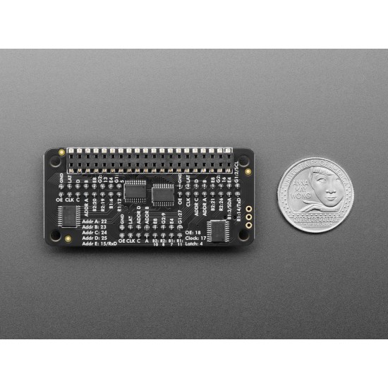 Adafruit Triple LED Matrix Bonnet for Raspberry Pi - For HUB75 Adafruit Triple LED Matrix Bonnet for Raspberry Pi - For HUB75