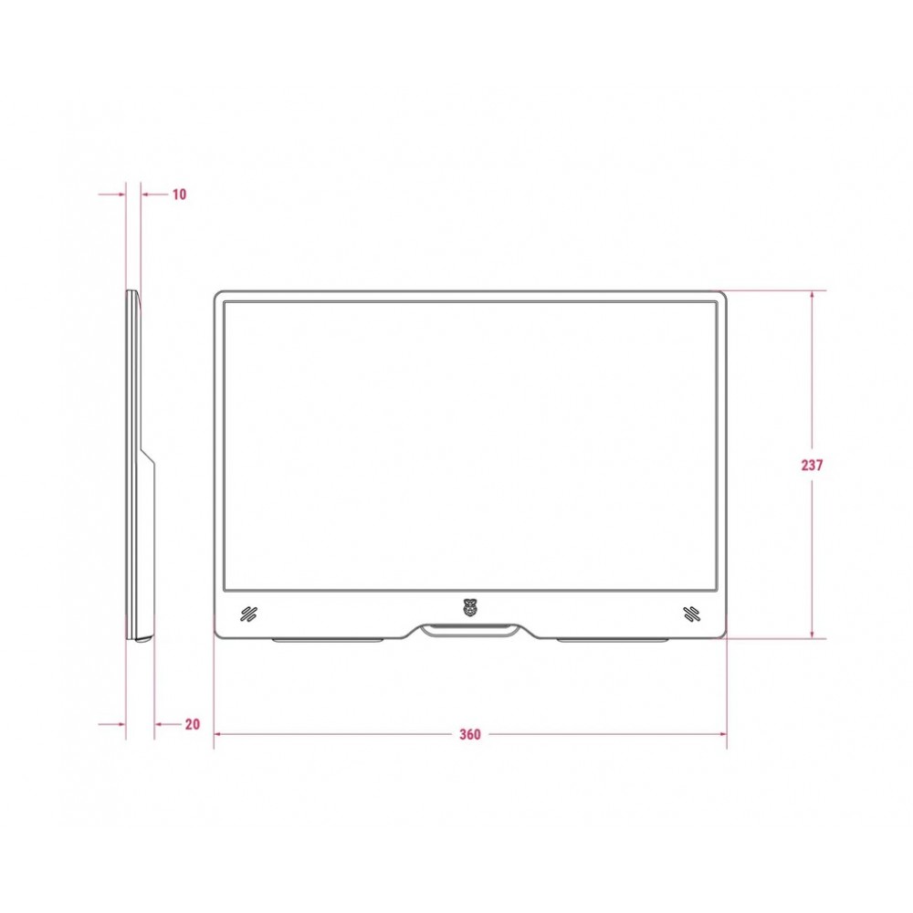 Buy Official Raspberry Pi Monitor - Red & White Online In India at ...