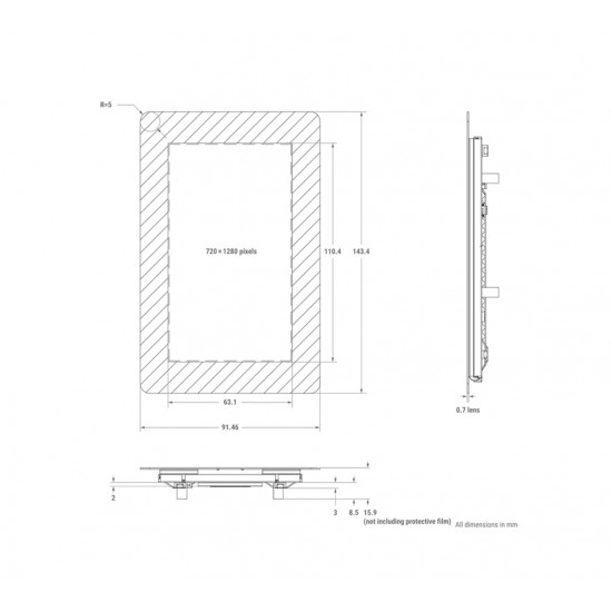 Official Raspberry Pi Touch Display 2 - 5inch Capacitive Touch Display - 720x1280 Pixels - DSI Interface - Support 5-Point Touch Official Raspberry Pi Touch Display 2 - 5inch Capacitive Touch Display - 720x1280 Pixels - DSI Interface - Support 5-Point Touch