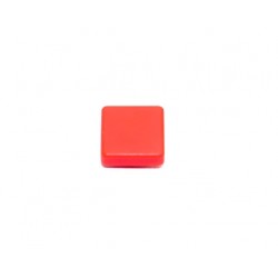 Red Square Cap for 12x12mm Tactile Push Button