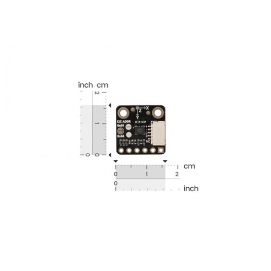 DF ROBOT Fermion: Compact Low-Power 6DOF IMU Sensor for Embedded Motion Sensing (16x16mm, I2C, Breakout) (MPN:SEN0693)