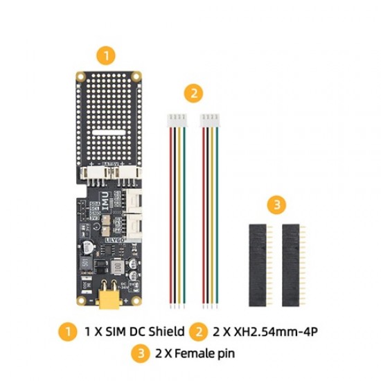 LILYGO SIM-DC-Shield Dual Can Bus Shield [H812]