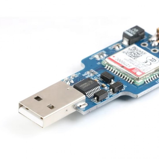 USB To GSM Serial GPRS SIM800C Module Wireless Bluetooth Board Sim900A Computer Control Calling With Antenna