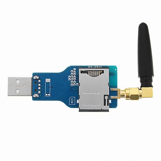 USB To GSM Serial GPRS SIM800C Module Wireless Bluetooth Board Sim900A Computer Control Calling With Antenna