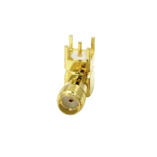 SMA Female Connector - Right Angle - PCB Mount