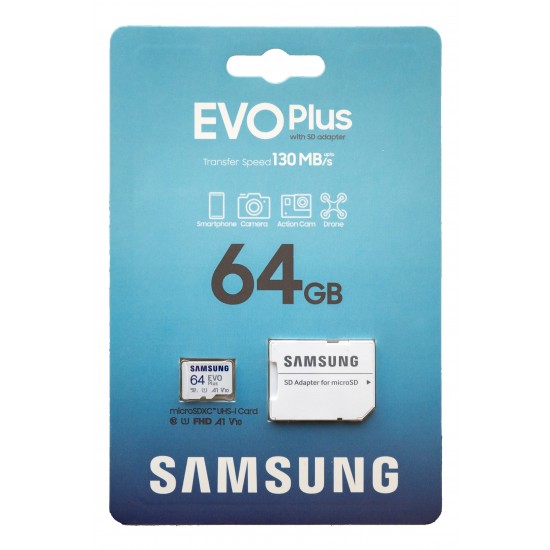 SAMSUNG EVO Plus 64GB Class10 A1 Micro SD Card