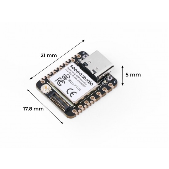 Seeed Studio XIAO ESP32-S3 Plus - 2.4GHz WiFi & BLE 5.0 Development Board (Antenna Included) Seeed Studio XIAO ESP32-S3 Plus - 2.4GHz WiFi & BLE 5.0 Development Board (Antenna Included)
