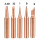 [Set of 5] 900M-T Series Pure Copper Soldering Iron Tips