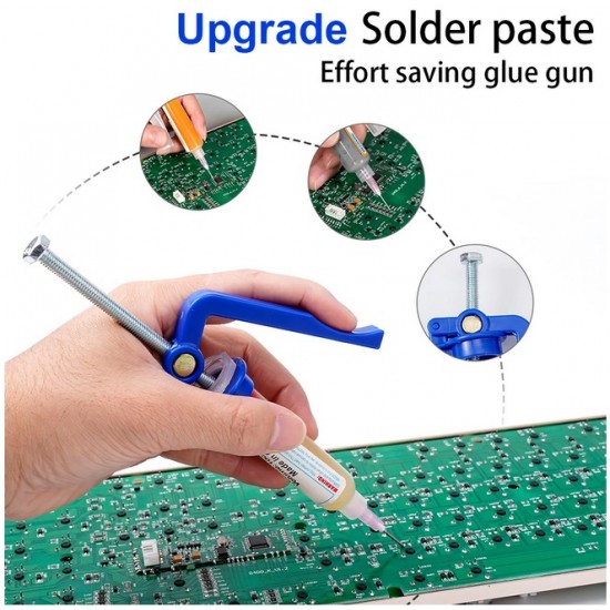 Solder Paste Extruder Tool With Rods And Syringe for Soldering Paste / Flux Dispenser