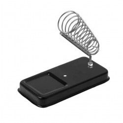 Metal Soldering Iron Stand - Flat Base - Black Color