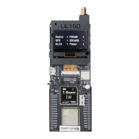 LILYGO T-Beam 1W ESP32-53FN8 + SX1262 868MHz Wireless Wi-FI Bluetooth Development Board with 1.3inch OLED Display [H768]