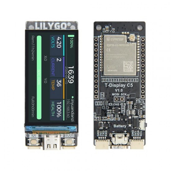 LILYGO T-Display C5 ESP32-C5 Wi-Fi 6 & Bluetooth 5 Development Board with 1.14inch IPS Display [H815]