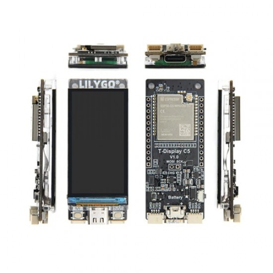 LILYGO T-Display C5 ESP32-C5 Wi-Fi 6 & Bluetooth 5 Development Board with 1.14inch IPS Display [H815]
