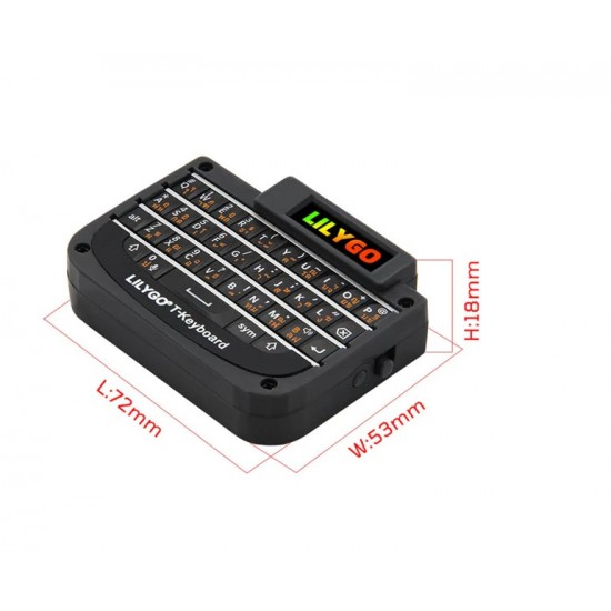 LILYGO T-Keyboard ESP32-C3 Based Wireless Development Board - SPI 4 LINE Interface (Q356)
