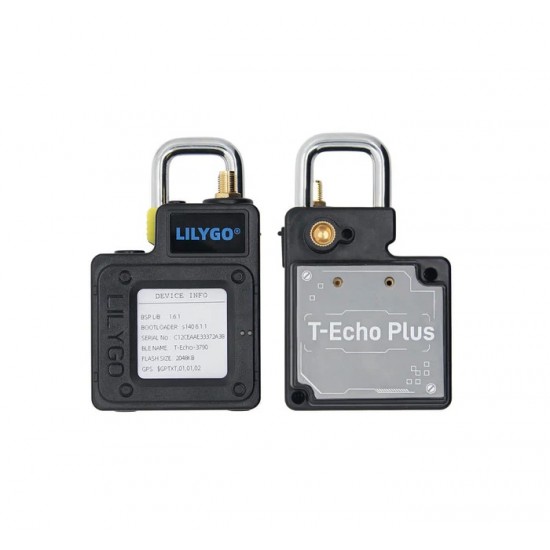 LILYGO T-Echo Plus NRF52840 + 868MHz LoRa SX1262 + 2400mAh Battery - Wireless Wi-Fi Bluetooth Development Board - Black Color (K269)