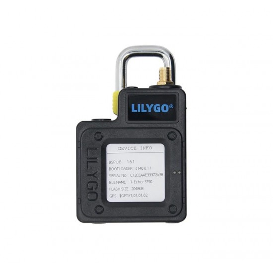 LILYGO T-Echo Plus NRF52840 + 868MHz LoRa SX1262 + 2400mAh Battery - Wireless Wi-Fi Bluetooth Development Board - Black Color (K269)