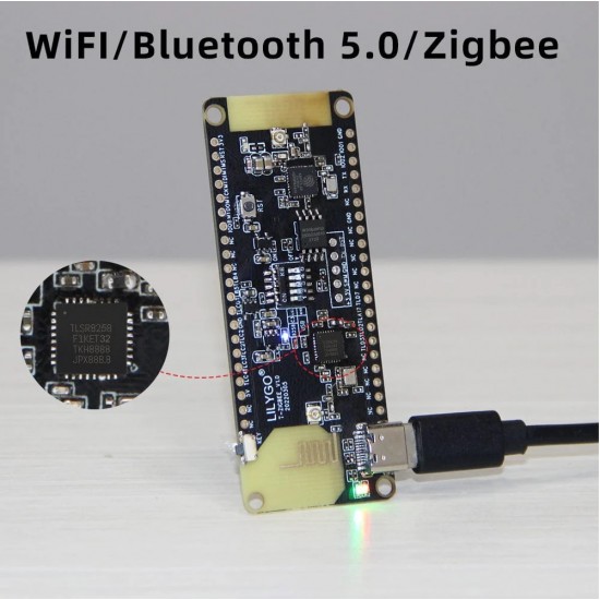 LILYGO TTGO T-Zigbee ESP32-C3 TLSR8258 Zigbee Ultra Low Power IOT Development Board (H555)