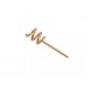 TX2400-TH-23Z 2.4GHz 1dBi Brass Straight Spring Antenna